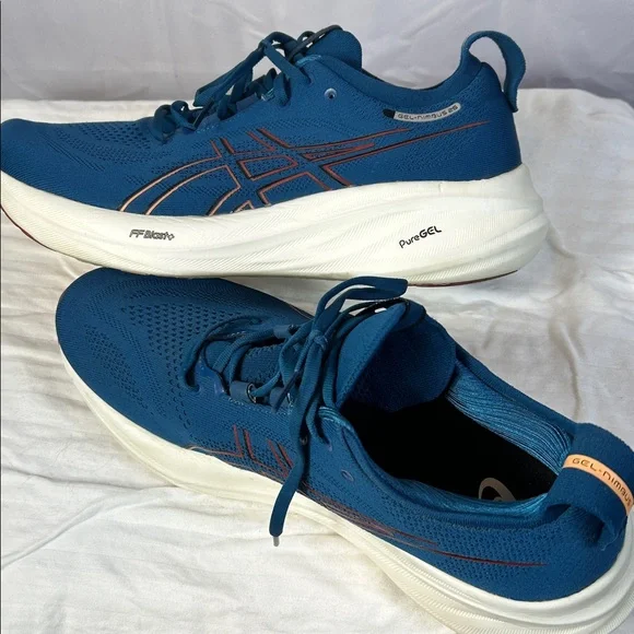 ASICS Gel Nimbus 26 Blue and Orange Athletic Shoe Size 11 Worn Once Running Shoes woman Asics Gel Nimbus 26 Noir | Alltricks.com main image 3